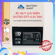 Ắc quy OUTDO OT7-6 6v 7ah dùng cho đồ chơi trẻ em  ô tô đồ chơi  cân điện tử