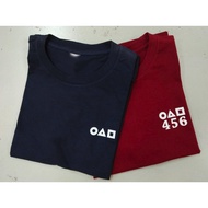 SQUID GAME Heat Sticker Wording Number Tag MICROFIBER Shirt Customised 鱿鱼游戏号码名字衣服 Baju sticker NO 45