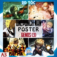 Poster A3 Genos (3) Anime Manga One Punch Man – 2D Tribe Shop