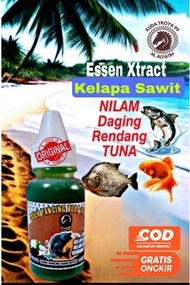 Biang Essen Extract Kelapa Sawit mix Nilam Daging Rendang Tuna untuk segala jenis Ikan Air tawar aro