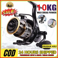 BENNING Fishing Reel HE 500 - 7000 10 Kg/ Strong Fishing Reel Power/ Sea Fishing Reel Metal Fishing 
