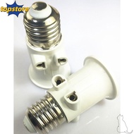 TOPSTORED EU Plug Connector, Lamp Adapter ABS E27 EU LED Bulb Adapter, Portable E27 Socket Light Bul