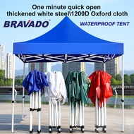 BRAVADO 10x10 Ft CANOPY CAMPING TENT Night Market Folding Canopy Full Set Full Iron Frame Night Mark