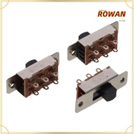 ROWANSG 5pcs Micro Mini Toggle Switch, Panel Mount 6 Pin 3 Position Slide Switches,  SS-23F19G5 6A/1