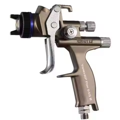 WARTE 555B Professional Spray Gun 1.3mm Gravity Feed Air Paint Spray Gun Set with 600cc cup use to f