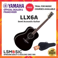 Yamaha LLX6A Semi-Acoustic Guitar Black guitar acoustic accoustic guitar Music instrument Gitar ( LL