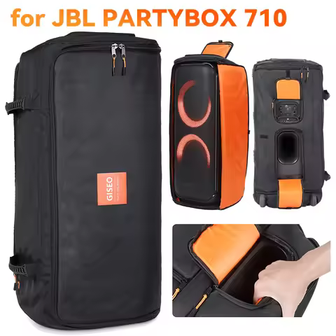 For JBL PARTYBOX 710 Wireless Speaker Carrying Case Waterproof Box with Handle Foldable Storage Bag 