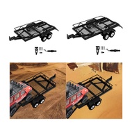 [lzdjlmy2ua] RC Trailer with Hook Hitch with Hide Ramps for Hauling Behind Car, High Performance Dou