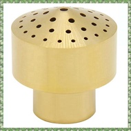 (HPKF) 1 PCS Brass Fountain Nozzle 1/2Inch DN15 Pond Column Water Sprinkle Head Gold for Garden Pond