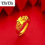 emas 916 gold ring ladies gold opening adjustment female ring christmas gift