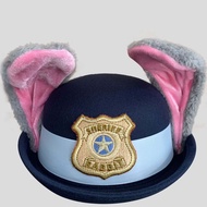Judy Rabbit Police Officer Hat Long Ears Girl Lolita cos Cartoon Headwear Judy Rabbit Hat 12.6.0212.