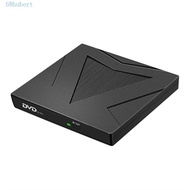 HUBERT CD DVD Drive Portable Laptop PC Supplies USB C Ports Disk Reader For Tablets PC CD Writer DVD-RW Player