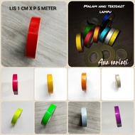 1cm reflective rim sticker 1cm rim strip 1cm reflective strip 1 cm