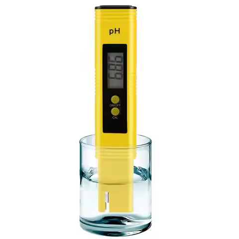 PH Meter 0.01 High Precision for Water Quality Tester with 0-14 Measurement Range Suitable Aquarium 
