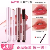 lipstick✨AZTK Strawberry Chocolate ✨aztk Gift Set Long-Lasting Dual-Ended Lip Gloss Lipstick Mla3 ✨a