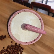 VIRAL AESTHETIC CERAMIC MORTAR & ULEG (FREE PEKING WOOD AND THICK BUBELWARAP + CARDBOARD) WITH GUARA