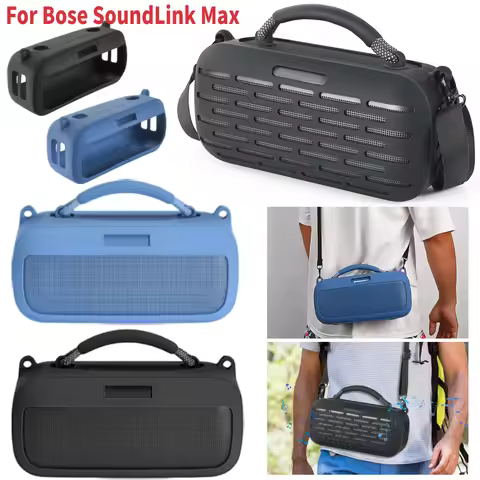 Silicone Case for Bose SoundLink Max Portable Speaker Protective Cover Shell Shockproof Travel Carry