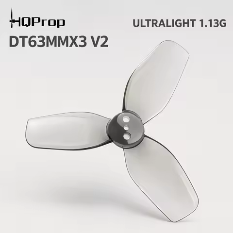 HQProp DT63MMX3 V2 63mm 2.5 Inch 3 Blade T-Mount Cinewhoop Propeller 2CW 2CCW PC FPV Drone Props for