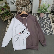 Special Price.. SWEATER BURGUNDY BEAR HOODIE BEAR SWEATER PRIA/WANITA