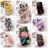 Clear For Realme C61 RMX3930 C63 RMX3939 Casing For Realme C61 Case Aesthetic Cute Cartoon Fashion B
