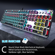 KRK2-7 ✅READY STOCK✅ REAL PRO GAMING MECHANICAL KEYBOARD GAMING KEYBOARD 104 KEYS BLUE SWITCH COLOUR
