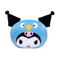 playpop Sanrio Dino Face Plush Cushion - Kuromi *New Arrival * ของเล่นสำหรับเด็ก (#945008)