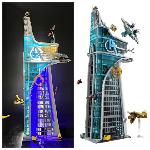 5201pcs New Avenger Tower Battle Building Blocks Architecture Street View For Kids Birthday Christma