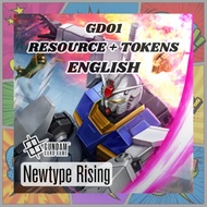 GD01 English Gundam Card Game | Newtype Rising RESOURCE + TOKEN Cards