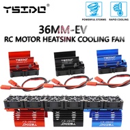 YSIDO 36MM-EV RC Motor Dual Cooling Fan Heatsink for 3665 3670 3674 3680 Motor HPI HSP Traxxas Axial