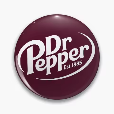 Dr Pepper Soda Soft Button Pin Clothes Lapel Pin Decor Fashion Lover Collar Cute Badge Cartoon Hat C