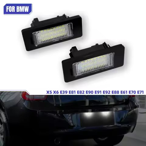 For BMW 1 3 5 Series E39 E60 E90 E91 E92 E61 E70 E71 Car Light White No Error LED License Number Pla