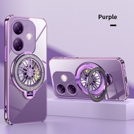 Đối với Oppo A5 Pro A3 A5i a3x 2025 5G 4G trường hợp mạ thời trang vòng chủ Ốp điện thoại mềm cho op