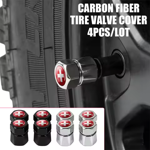 4Pcs Car Styling Wheel Tire Valve Air Stem Cap Badge For Spain Israel Russia Poland Sweden Brazil Be