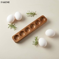[SharprepublicefMY] Acacia Wood Egg Tray Japanese   Acacia Wood Egg Holder Multi-Functional for Pant