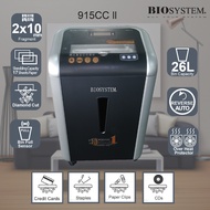 Biosystem 915CC II Paper Shredder (Heavy Duty) (Diamond Cut) 1 Hour Continuous Stop
