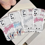 Casing For OPPO A52 A72 A92 Cartoon Cream Cover Trendy brand pink poker graffiti Couple Soft TPU 3D 