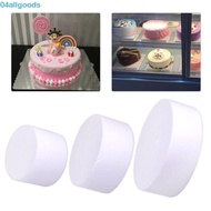 ALLGOODS Cake Dummy Modelling 4/6/8 Inch Kitchen Flower Round Mould Polystyrene Styrofoam