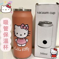 #吃土🌸吸管保溫杯🌸Hello kitty 咖啡杯 保冰杯 熱水瓶 吸管杯 水壺 vacuum cup
