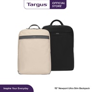 กระเป๋าเป้ใส่โน๊ตบุ๊คสำหรับขนาด 15 นิ้ว Targus Newport Ultra Slim Backpack (Black) [TBB598GL]