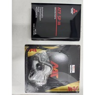 Mitsubishi ATF SP3 4L STEEL BLACK + AUTO FILTER 35303-87408 KEMBARA OLD