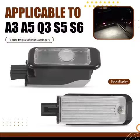 #08W LED Projector Light,4 Pcs 4 Ring LED Projection Door Light For Audi A3 A4 A5 Q3 Q2 Q5 (Black)