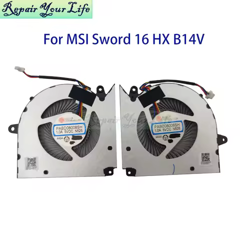 Notebook Cooler CPU GPU Fan For MSI Creator M16 HX C14V C14VEG PABD08008SH N525 N526 MSI-15P2 MSI-17