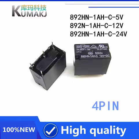 5PCS/LOT Original New Relay 892HN-1AH-C 892HN-1AH-C-5V 892N-1AH-C-12V 892HN-1AH-C-24V 892N 1AH C 892