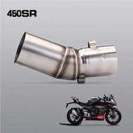 Slip-on Mid Pipe Link For CF Moto 450SR Exhaust Modification