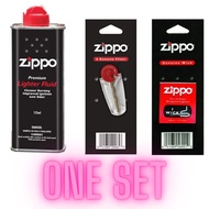 Zippo Replacement Kits(Zippo Fluid + Flint + Wick Set)