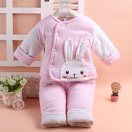 Baby Cotton Clothes Winter Thickened Suit Pure Cotton Baby Outing Clothes Cotton Clothes 0-3-4-5-6-7
