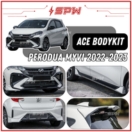 Perodua Myvi (2022-2023) ACE GearUp Bodykit G3 Body Kit Front Bumper Lip Side Skirt Rear Bumper Diff