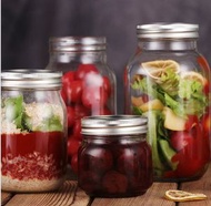 其他品牌 - [250ml] 玻璃密封罐 玻璃樽 食物保存罐 果醬瓶 醬料瓶 玻璃瓶 玻璃杯 蜂蜜瓶 茶葉瓶 廚房儲物罐