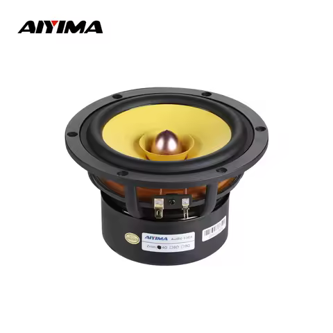 AIYIMA 1Pcs 5.25 Inch Full Range Sound Speaker 4 8 Ohm 50W Aluminum Cone Bullet Speaker Bookshelf Hi