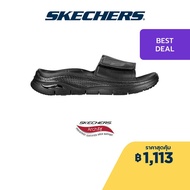 Skechers สเก็ตเชอร์ส รองเท้าแตะผู้ชาย Men Foamies Arch Fit Feelin Fresh Walking Sandals - 243159-BBK Anti-Odor, Arch Fit, Dual-Density, Hanger Optional, Machine Washable